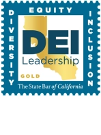 Gold seal graphic from the California State Bar recognizing the City Attorney's Efforts on diversity, equity and inclusion.